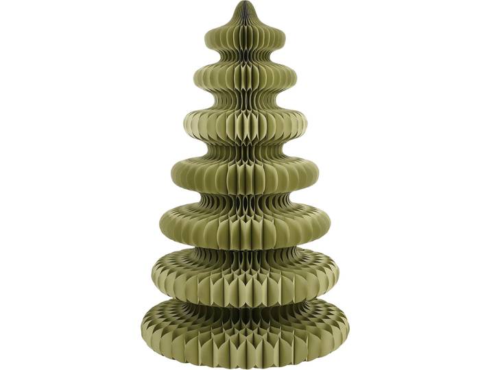 Mica Decorations Décoration Arbre de Noël - H212 x Ø148 cm - Papier -100% - Vert