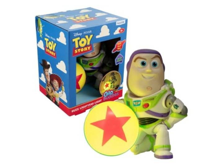 Toy Story Buzz Éclair GloBuddies Lumière - Licence officielle Design du personnage Buzz Appuyez pour activer la lumière Portable à piles Veilleuse mignonne Cadeau Toy Story