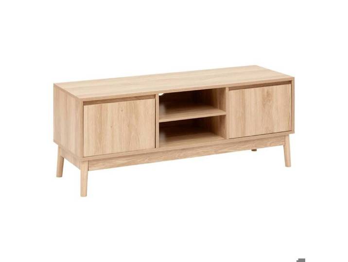 Meuble TV 2 placards effet chêne naturel  Abana  - 5five