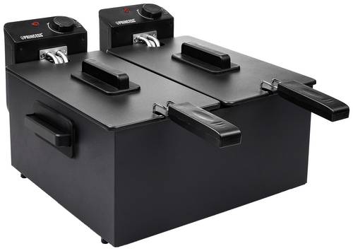 Princess 183028 Doppel Kaltzonen Fritteuse 6l 2x 1800W Schwarz