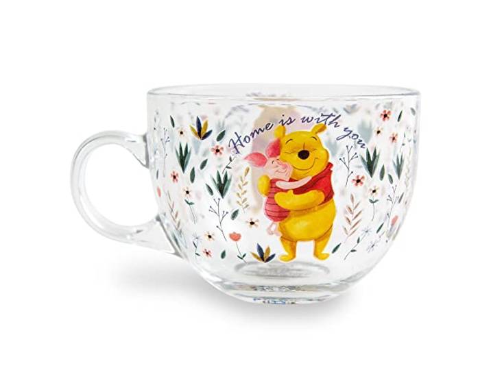 Winnie The Pooh Disney und Ferkel, große Kaffeetasse für Espresso, Tee, Mokka, Fassungsvermögen: 473 ml