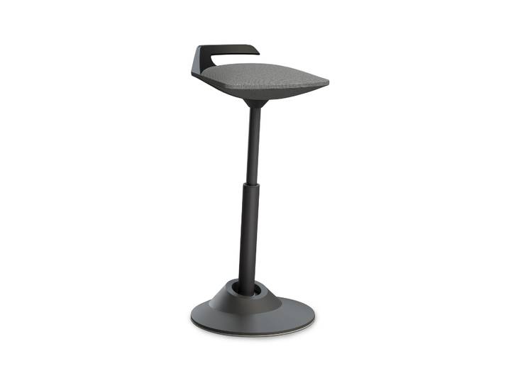 Aeris Muvman high stool Light grey/Black, Rubber, Dynamic sitting - ideal for healthy sitting