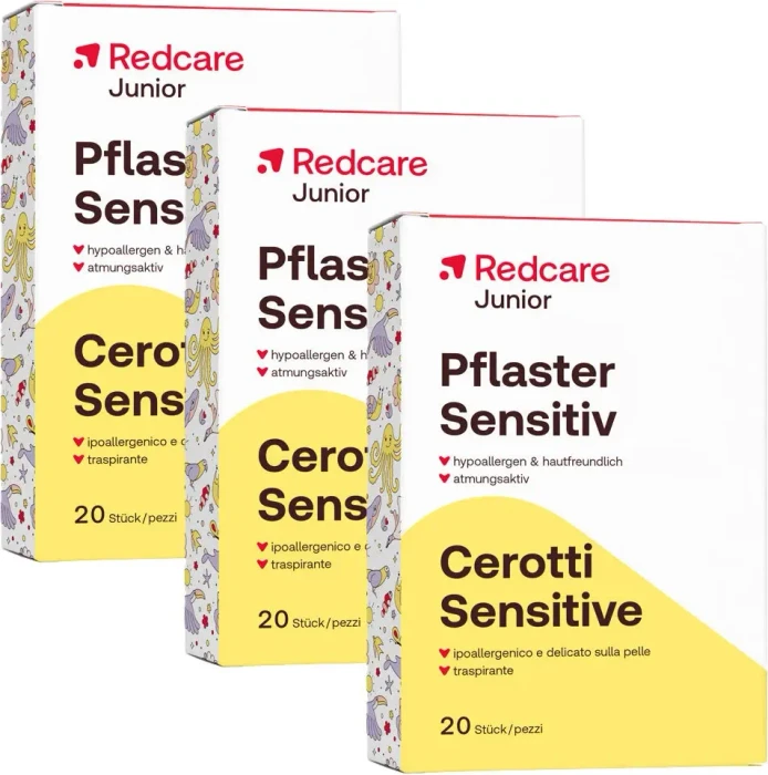 Redcare Junior Pflaster Sensitive 20 Stk. Dreierpack 3x20 St