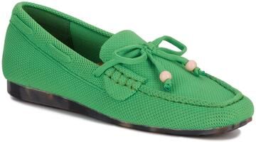 Women's Neve Flat Knit Moccasin by Ros Hommerson in Green Knit (Size 10 M)
