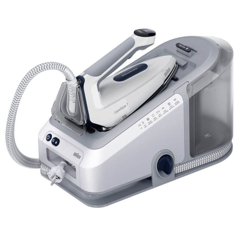 Braun CareStyle 7 Pro IS 7282 BL FreeGlide 3D Dampferzeuger 2700 W 2 L Aluminiumlegierung Blau, Weiß
