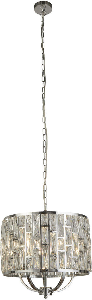 Rosdorf Park Magana 5 - Light Drum Chandelier Silver 44cm W