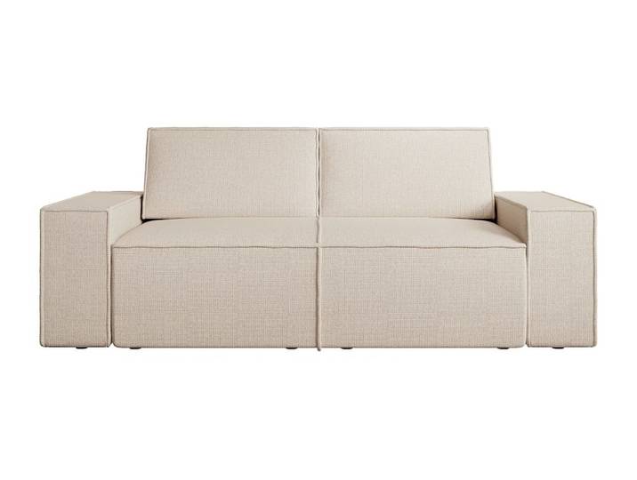 Canapé fixe polyester 3 places beige
