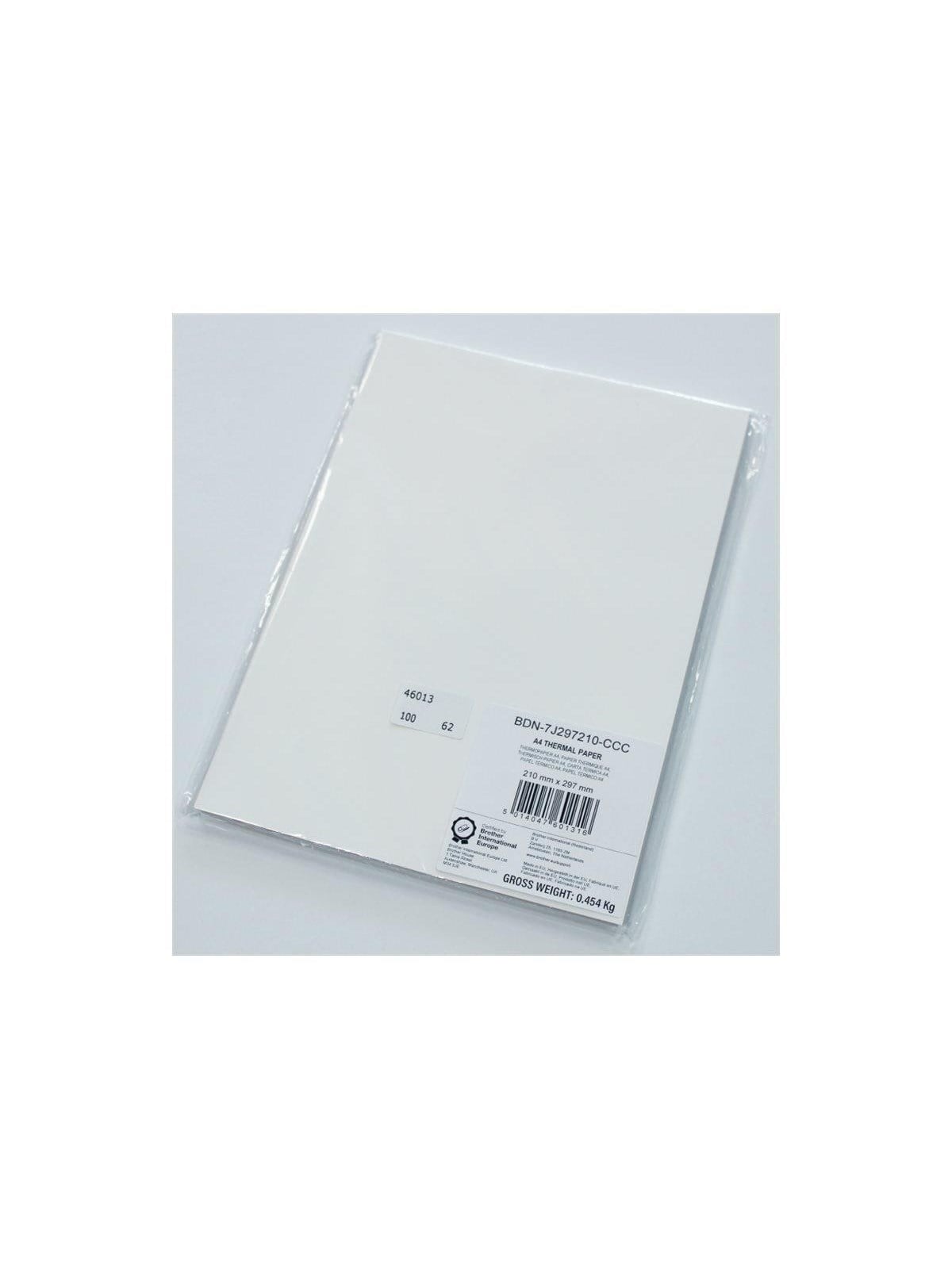 Brother Premium - thermal paper - 100 sheet(s) - A4