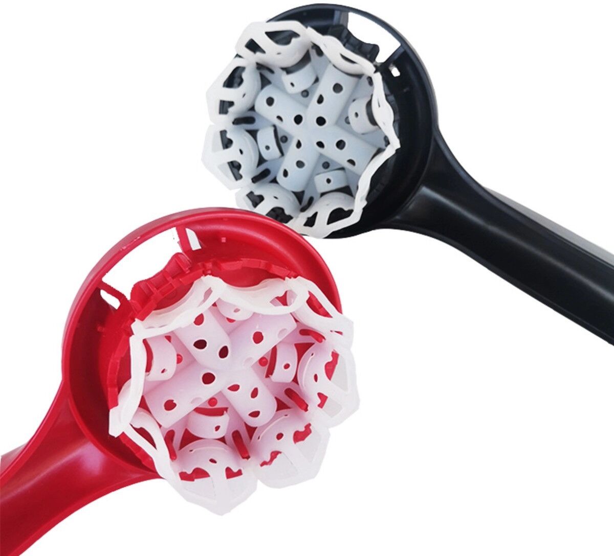 INF Brosse de nettoyage pour groupe espresso en silicone - Résistante à la chaleur, manche ergonomique pour élimination Rouge