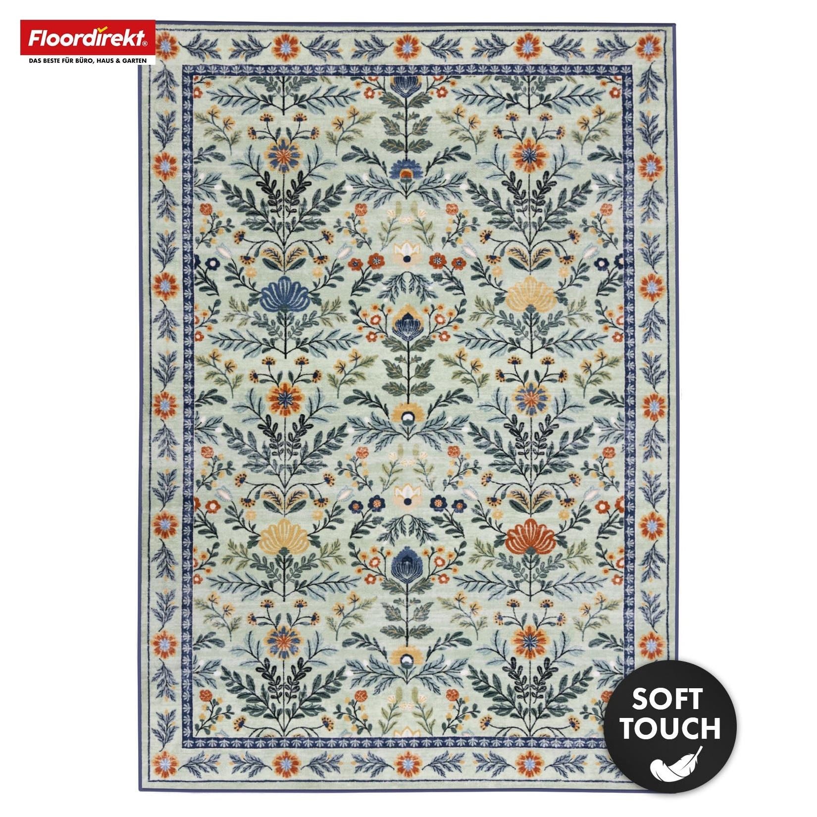 Floordirekt Wohnteppich Cascada Eleganter Teppich mit Blumen-Design in harmonischen Farben