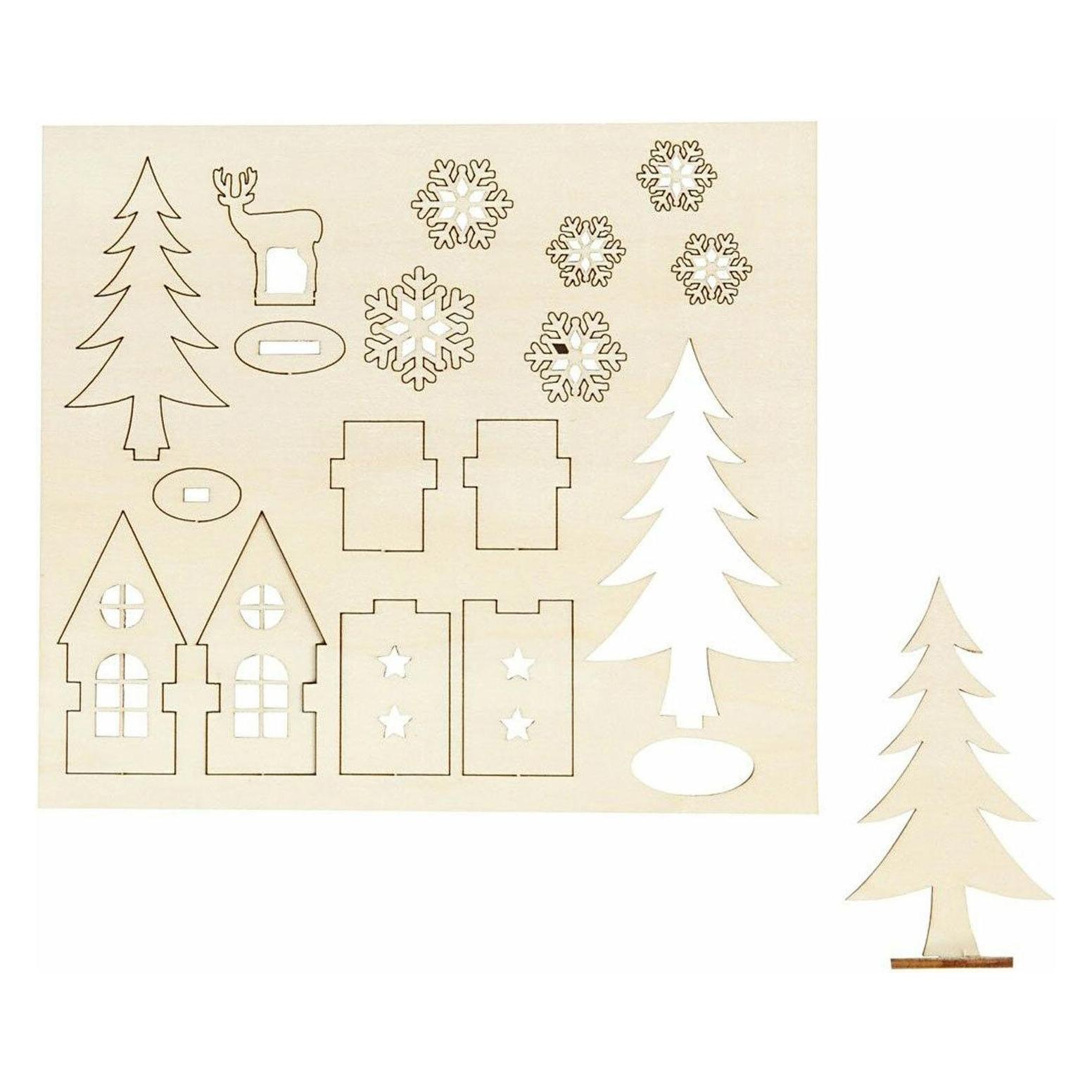 Creativ Company Maak en Versier je Kerst Decoratie Huis (5712854148795)