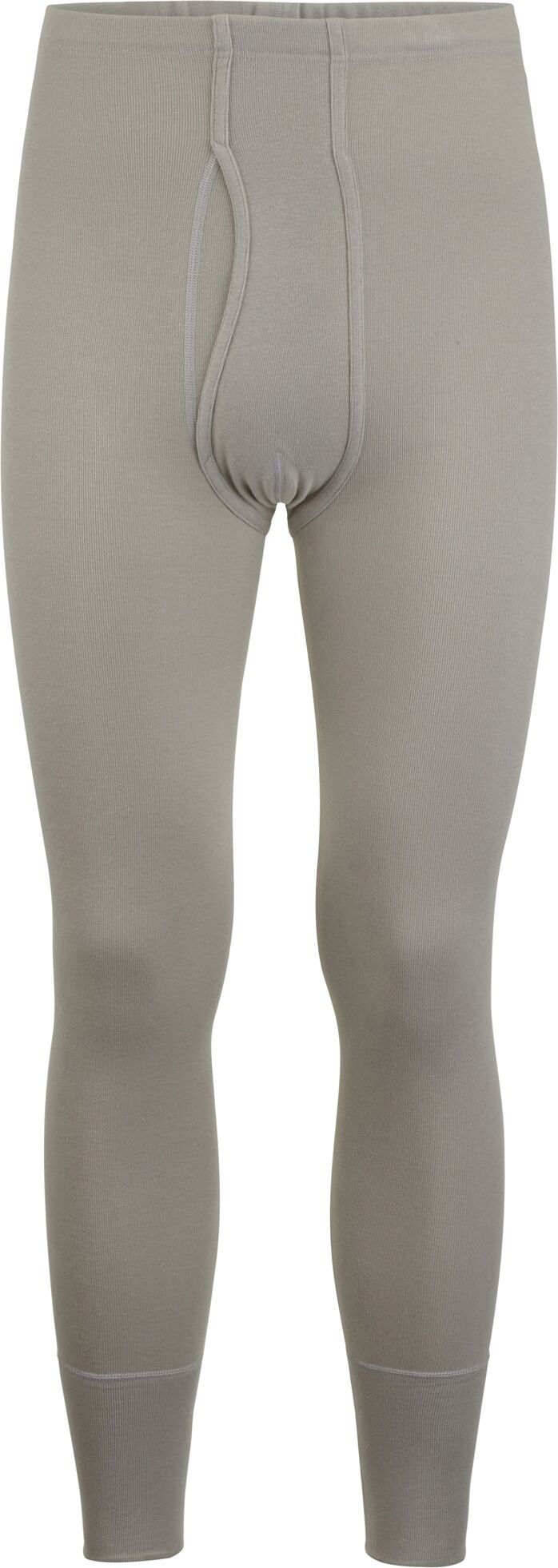 Lange Unterhose ISA BODYWEAR "Lange Unterhose mit Eingriff ''Olaf''", Herren, Gr. XXL, grau, Obermaterial: 100% Baumwolle CO., Unterhosen Lange Unterhose grau XXL