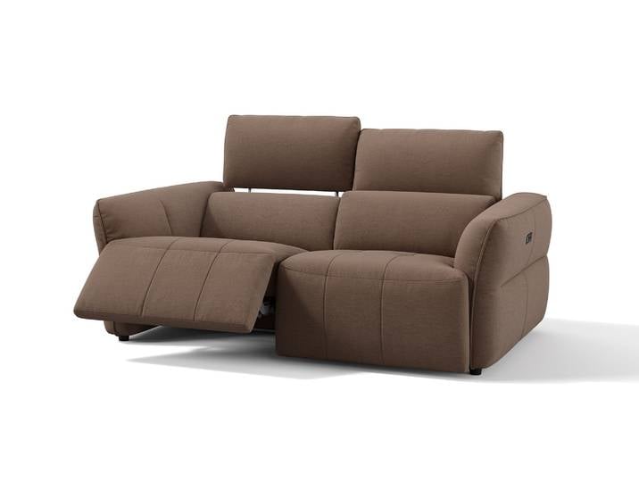 Stoff Relaxcouch VERANO 2-Sitzer Elektrische Verstellung 2er Sofa Sofagarnitur