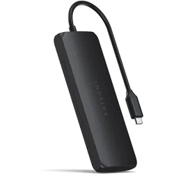 Satechi USB-C Hybrid Multiport Adapter mit SSD-Gehäuse schwarz