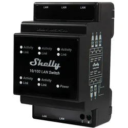 Shelly LAN Switch 5 Ports (10/100 Mbit) schwarz