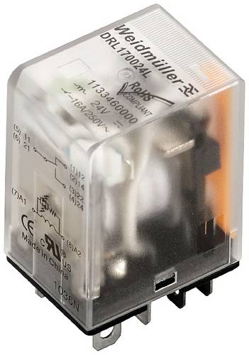 Weidmüller DRL273024L Steckrelais 24 V/DC 10A 2 Wechsler 20St.