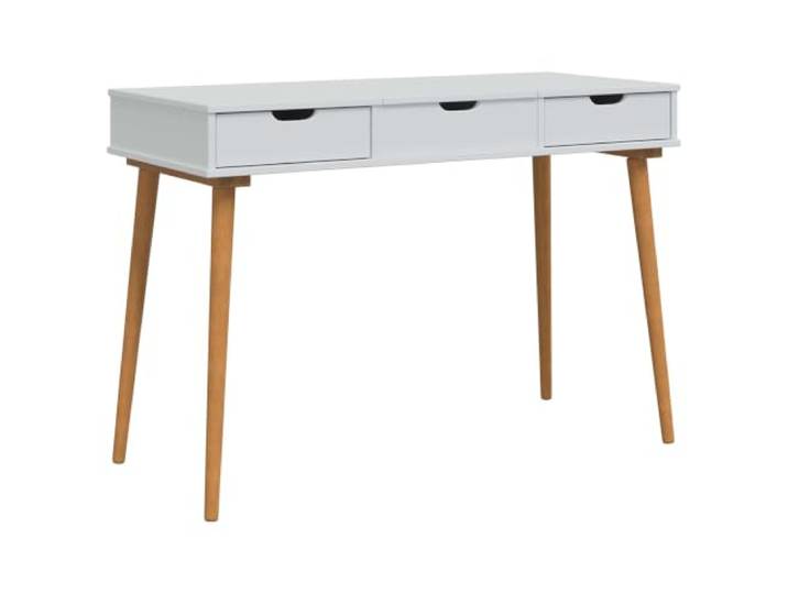 Makastle Schminktisch Weiß mit Klappspiegel 112x50x78 cm