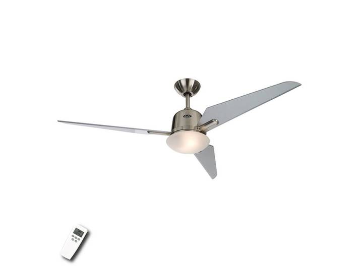 AVIATOS Deckenventilator, Ø 132 cm, silber, DC - CasaFan - Wohnzimmer - Modern - Holz