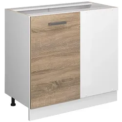 Vicco, Regal, Küchenfront R-Line, Sonoma, 46 x 71.6 cm Möbelfront für den Eckunterschrank