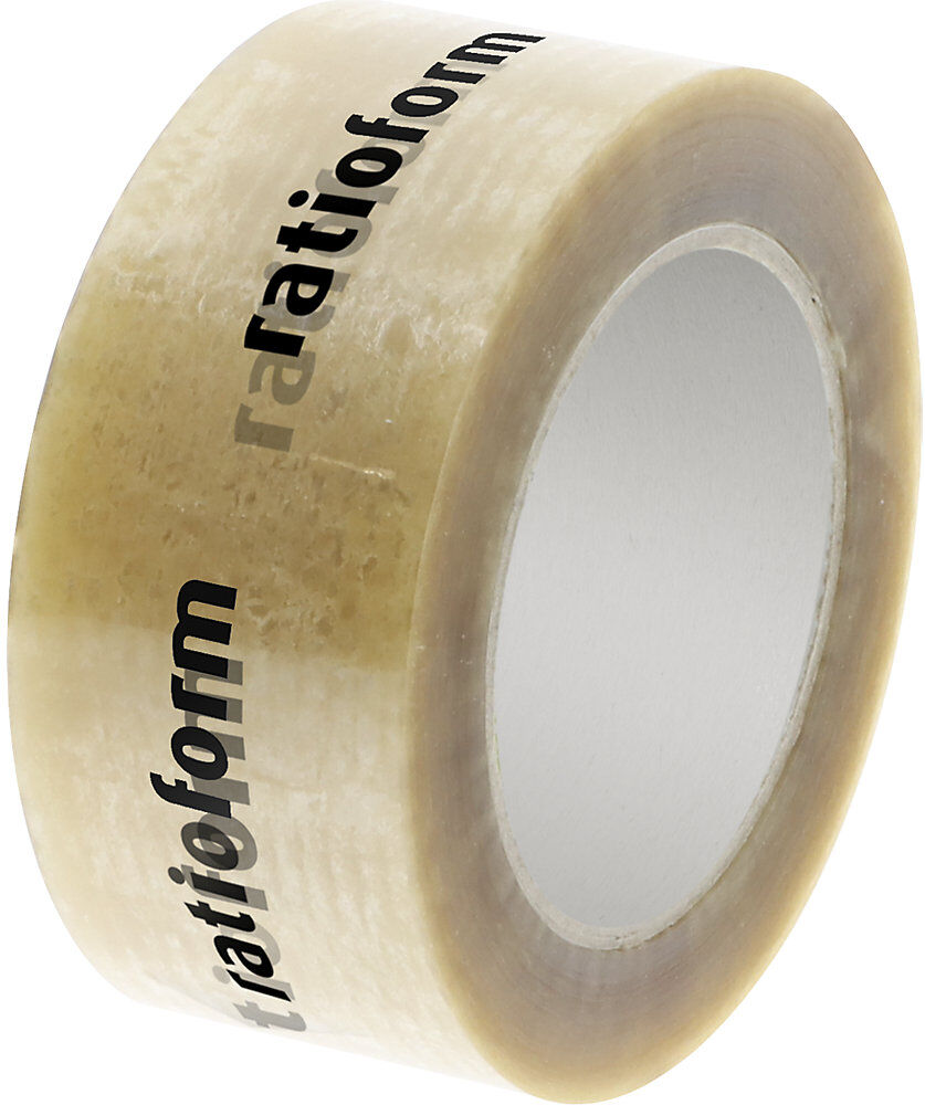 kaiserkraft PET-Paketband, individuell bedruckt, VE 36 Rollen, Druck 1-farbig, transparent, ab 6 VE