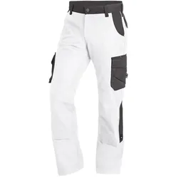 Premium Bundhose BRUNO "Twill 300" - 86 - weiß/anthrazit