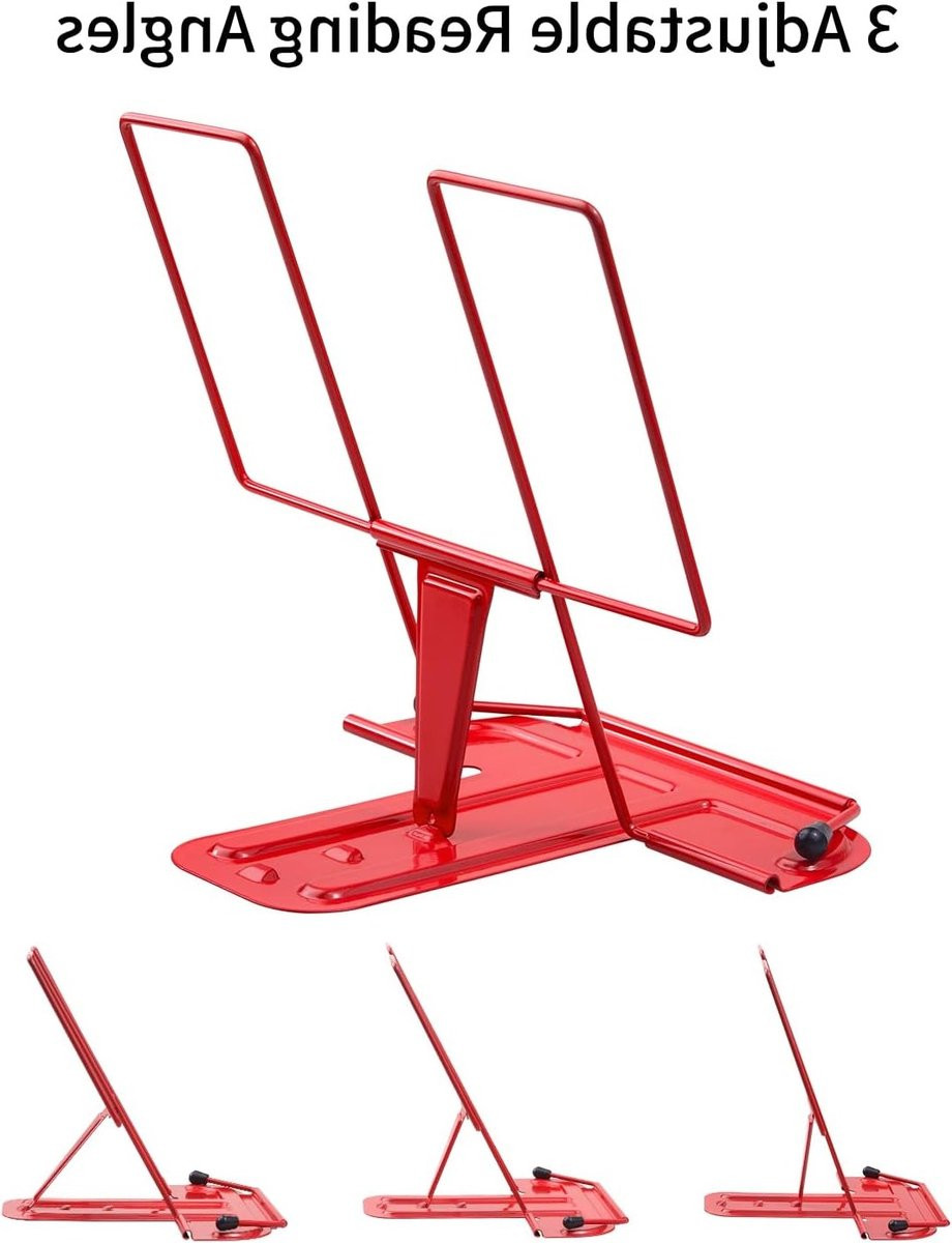 Dailygoods Leesstandaard Verstelbaar - Multifunctionele Boekensteun van Metaal - Opvouwbaar en Ergonomisch Design