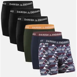 CLASSIC EINGRIFF TRUNKS - 6-Pack - Schwarz | Grün/Orange | Marineblau/Bordeaux | Retro - XL