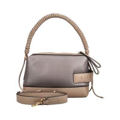 Henkeltasche HISPANITAS "Hispanitas Taschen Lederimitat/Textil", Damen, Gr. onesize, beige (taupe), Lederimitat, Taschen