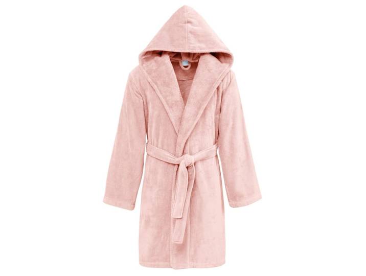 Peignoir court à capuche femme poudre l