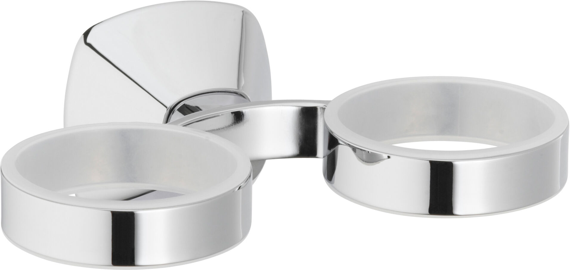 Keuco City.2 porte-verre double 02751010000 en vrac, chrome, sans verre