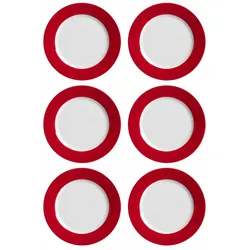 Ritzenhoff & Breker DOPPIO Dessertteller 20 cm rot 6er Set