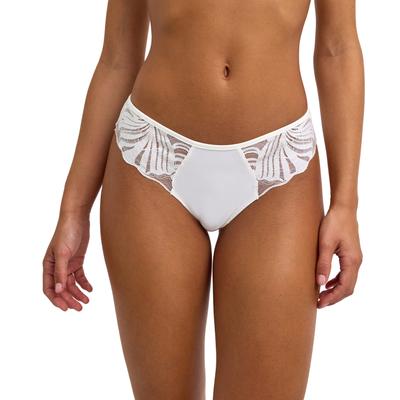 Tanga FALKE "Delicate Touch", Damen, Gr. S, 1 Stk., ivory (2179), Unterhosen Tanga