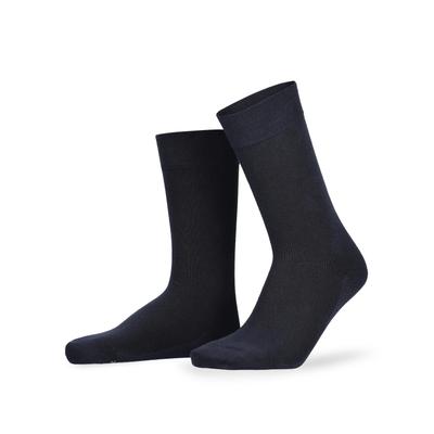 Socken HUDSON "DRY COTTON", Herren, Gr. 39-42, schwarz (marine), Baumwollmischung, normal, Socken Socken, Climate Sole, feuchtigkeitsregulierend und atmungsaktiv
