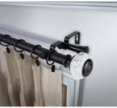 InStyleDesign Allison 1 inch Diameter Adjustable Double Curtain Rod