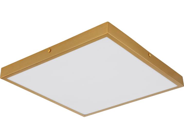 Deckenleuchte Wohnzimmer Eckig LED Deckenlampe Panel Messing Farben 12382-22