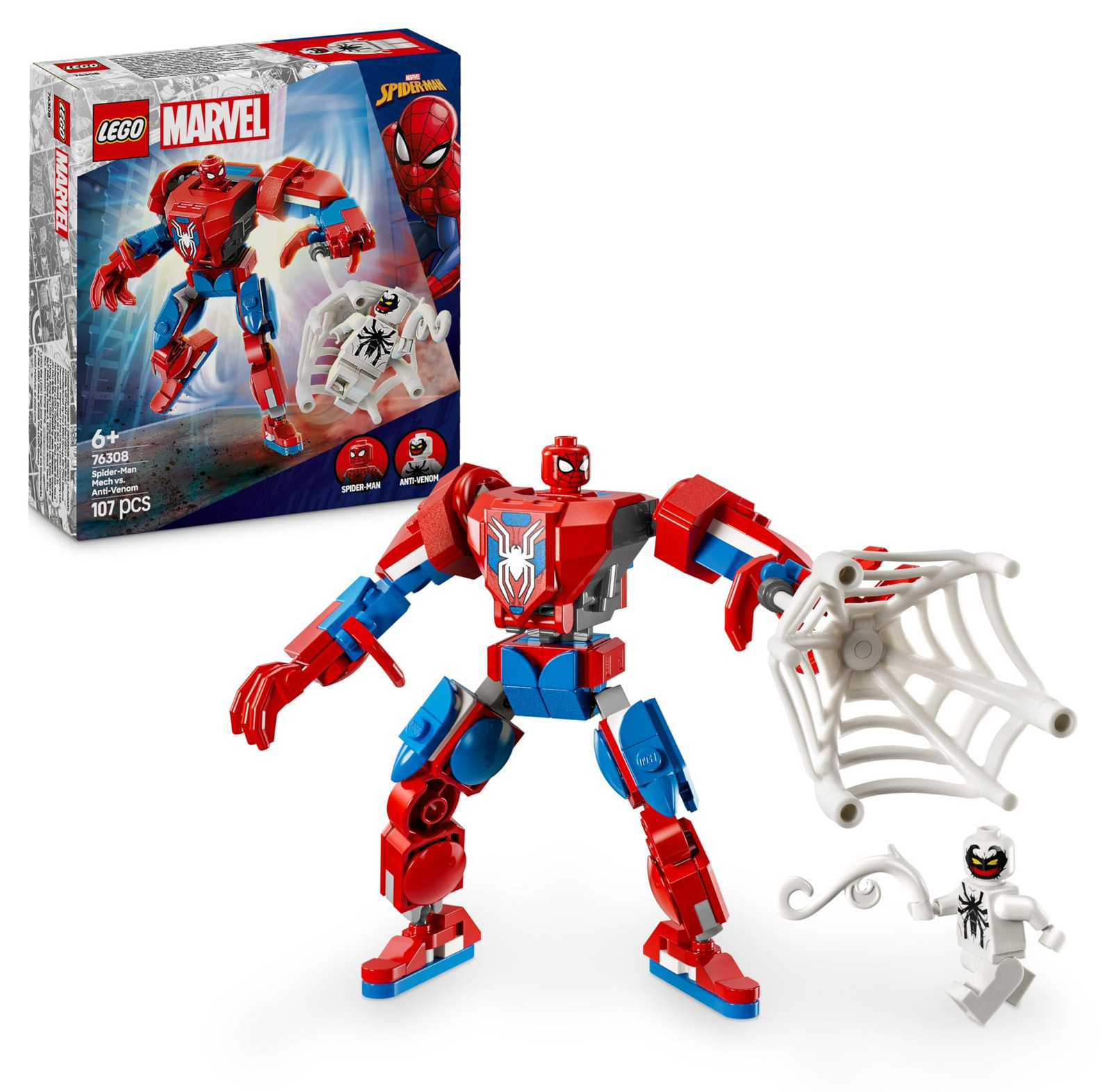 LEGO Marvel Spider-Man Robot vs. Anti-Venom 76308