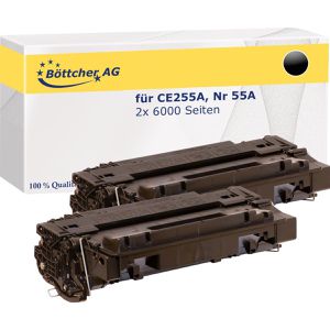 kompatibel für HP CE255A 55A Kompatibler Toner  Doppelpack, 2 Stück