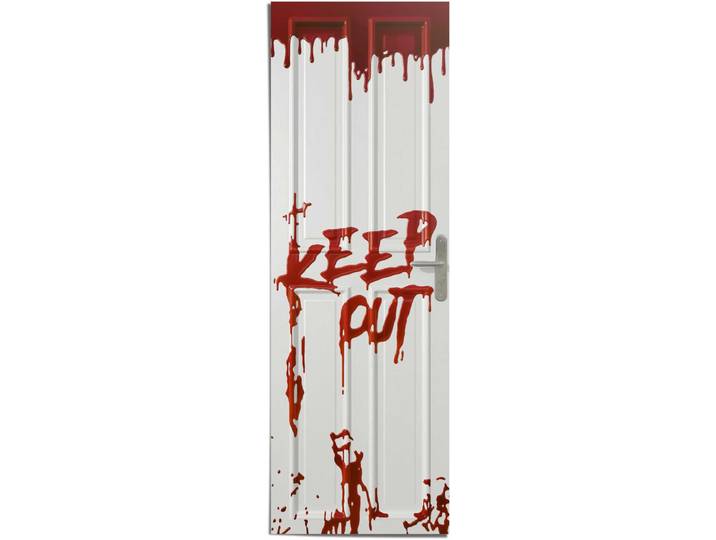 Poster REINDERS Keep Out , rot (farbe bild(er): rot), B:53cm H:158cm, Papier, Bilder, Poster