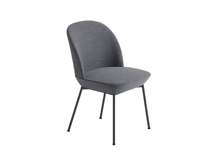 Muuto Chaise d’appoint Oslo revêtement textile Ocean 80-Anthracite black
