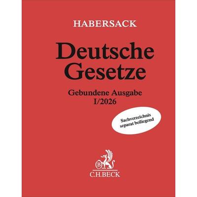 Deutsche Gesetze Gebundene Ausgabe I/2026, Gebundene Ausgabe von , C.H. Beck, 978-3-406-84199-6