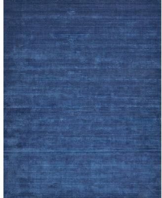 Exquisite Rugs Cavallo Modern handloomed Nylon/Wool Navy Area Rug