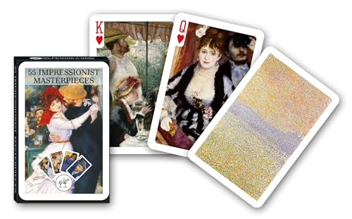 Piatnik Impressionistische Meesterwerken spel met 55 kaarten