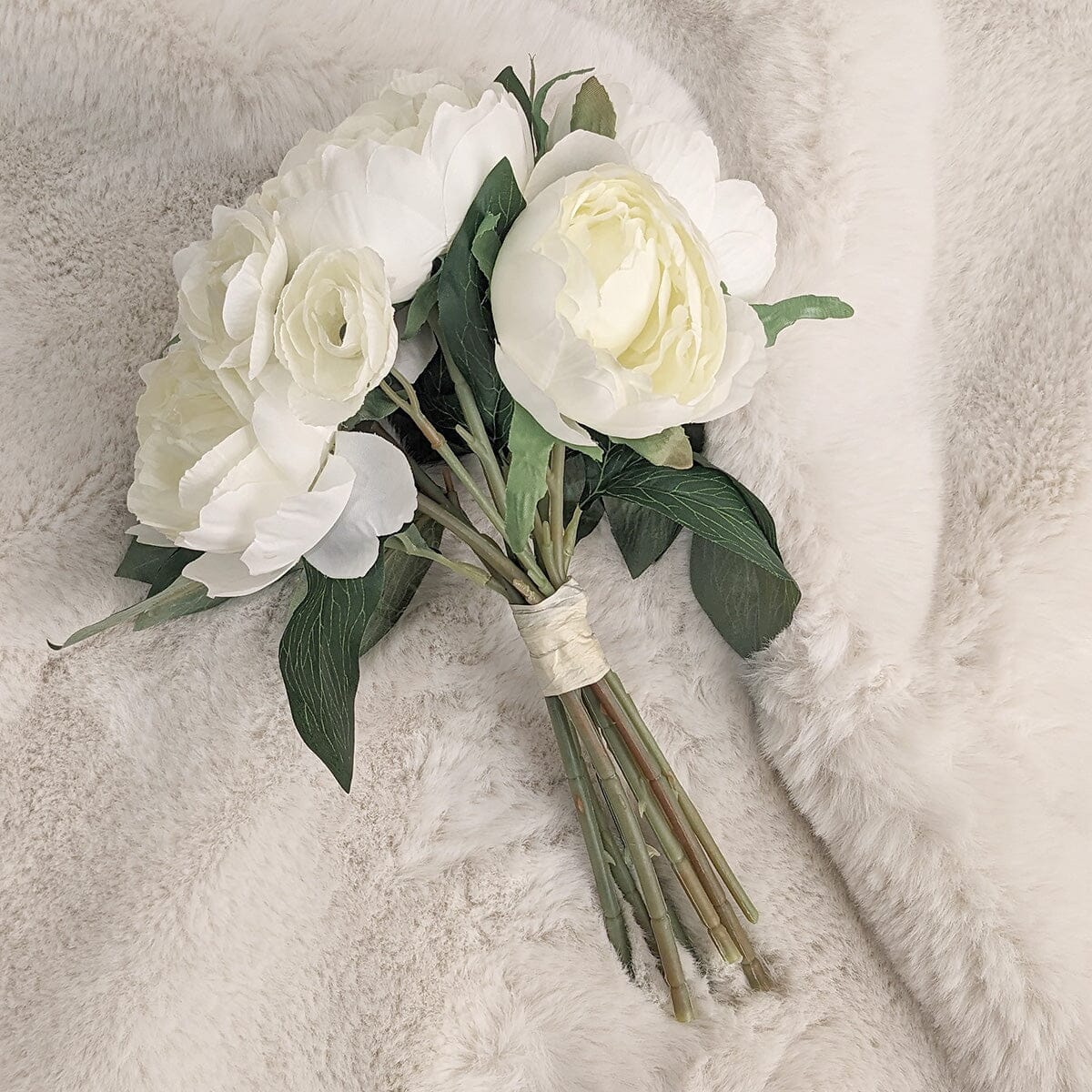 Faux Cream Peony Bunch of Florals