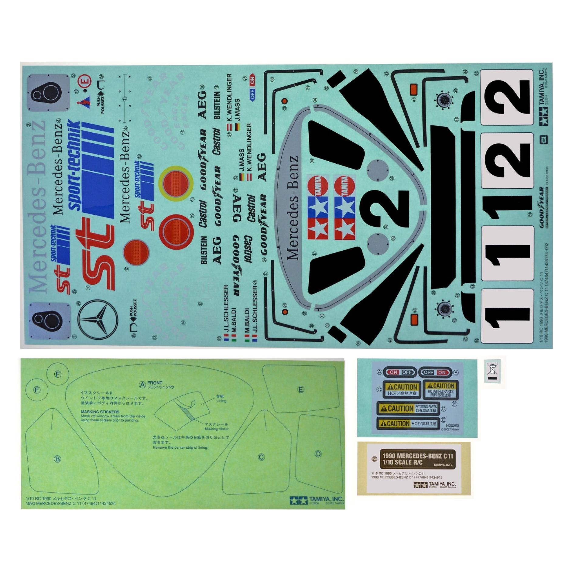 Tamiya Aufkleber MB C11 47484 Gr.C (319494248)