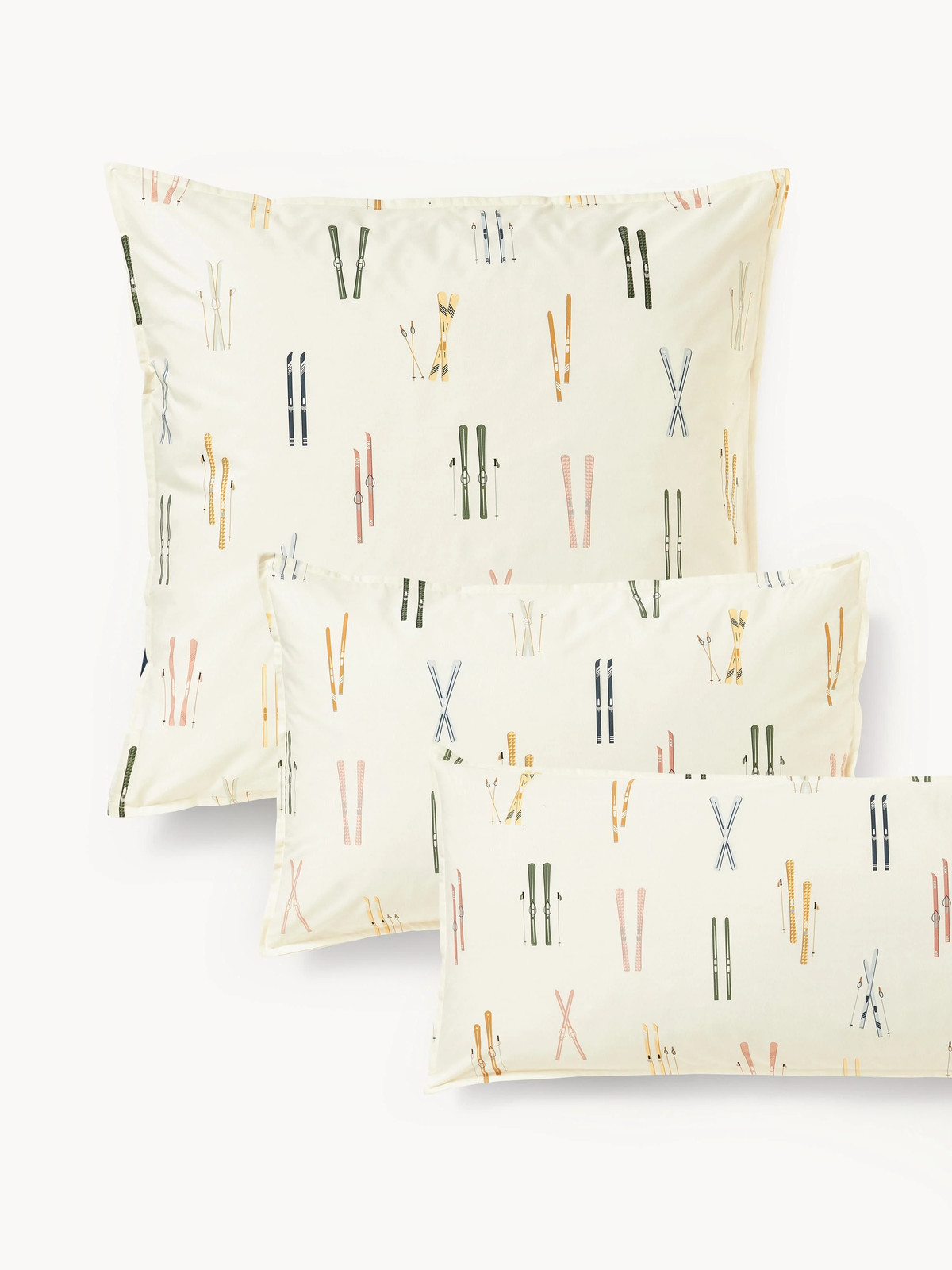 Westwing Collection Aspen winter kussenhoes van perkalkatoen