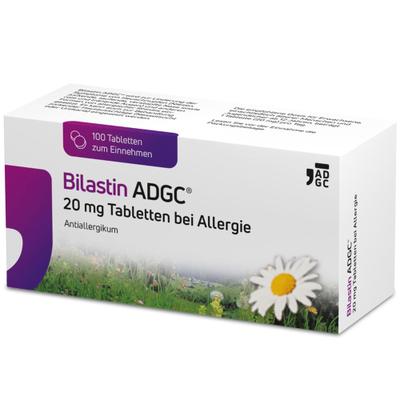 Bilastin Adgc 20 mg Tabletten bei Allergie 100 St