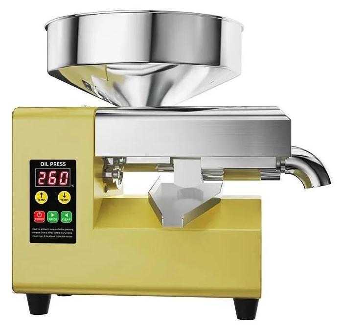 Ölpressmaschine - R8S Automatische Schneckenölpresse - Kleine Gewerbliche Tischpresse - 220V EU-Stecker - Für Sesam Erdnuss Sonnenblumenkerne Moringa - Farbe R8S