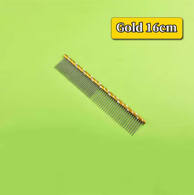 Inspire Picks Stainless Steel Pet Grooming Comb Set For Dogs And Cats gold 16cm