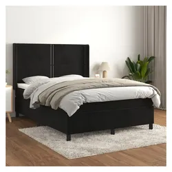 vidaXL, Boxspringbett, Inlenar (Flach mit Nägeln) (140 x 200 cm)