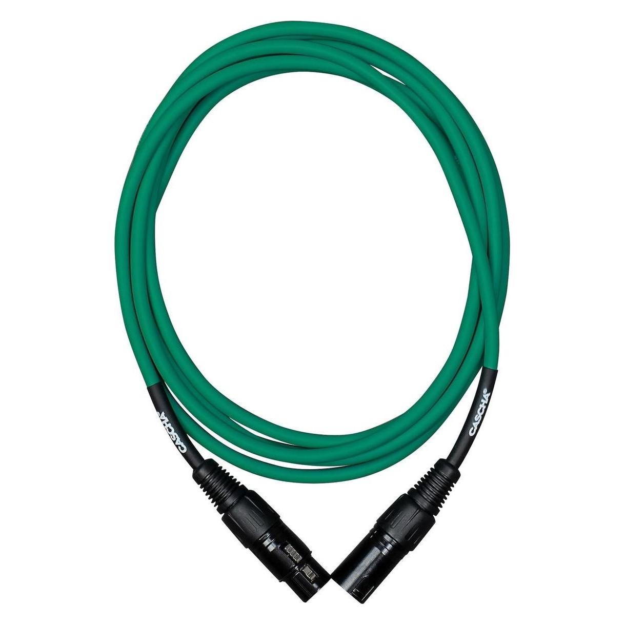Cascha Standard-Mikrofonkabel - XLR - 9 m - grün (9 m, XLR Kabel) (52295263)